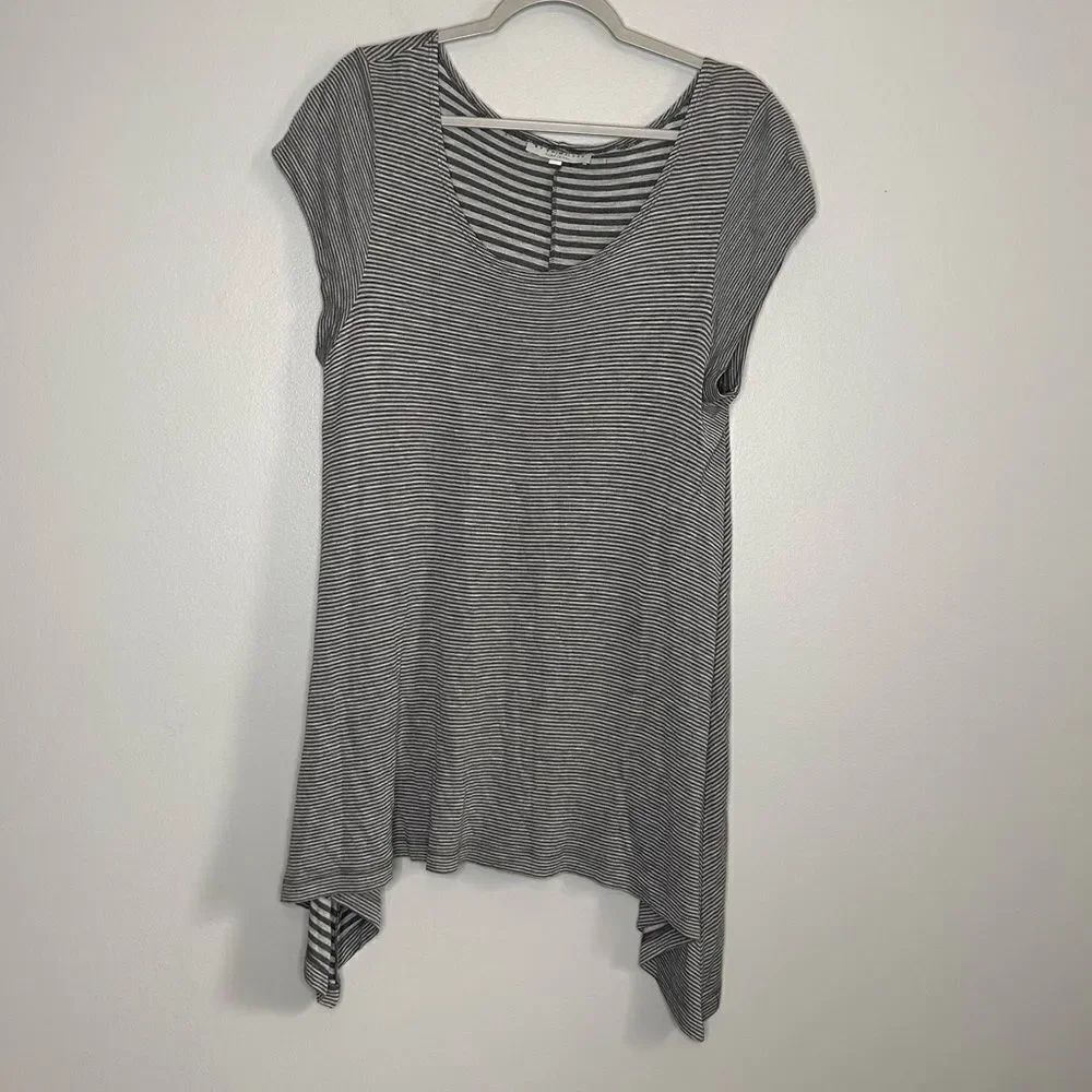 Bryn Walker Striped Sharkbite Shirt